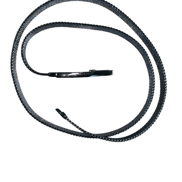 Gucci Italy 100% authentic silver metal chain mesh skinny belt Designer … - Picture 4 of 5